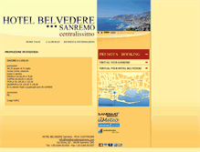 Tablet Screenshot of hotelbelvederesanremo.com
